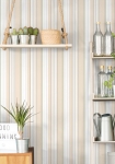 Multi Stripe beige - tapet - 10.00x0.53m - fra GALERIE