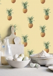 Pineapples gul - tapet - 10.00x0.53m - fra GALERIE