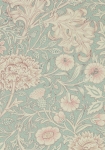 Double Bough Teal Rose - tapet - 10,05x0,52 m - fra Morris & Co. 