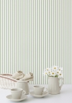 Ticking Stripe grøn - tapet - 10.00x0.53m - fra GALERIE