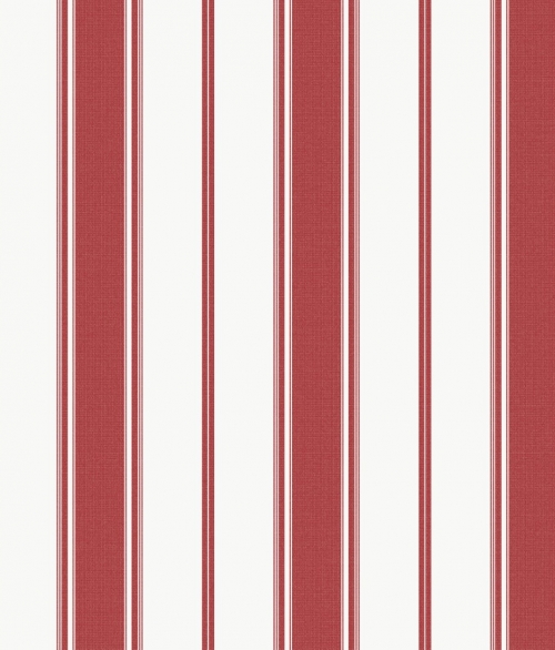 Heritage Stripe rød - tapet - 10.00x0.53m - fra GALERIE