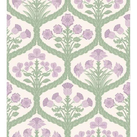 Floral Kingdom hvid - tapet - 10x0,685 m - fra Cole & Son