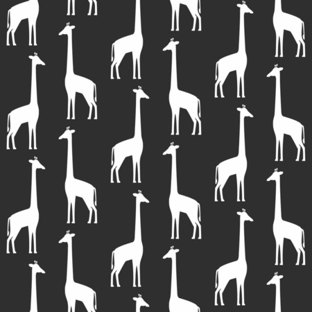 Giraffes sort - tapet - 10,05x0,53 m - fra ESTA HOME