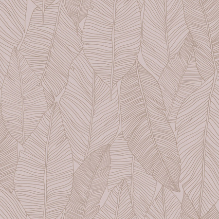 Leaves gammel pink - tapet - 10,05x0,53 m - fra ESTA HOME