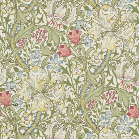 The craftsman wild flowers grøn - tapet - 10x0,52 m - fra Morris & Co.