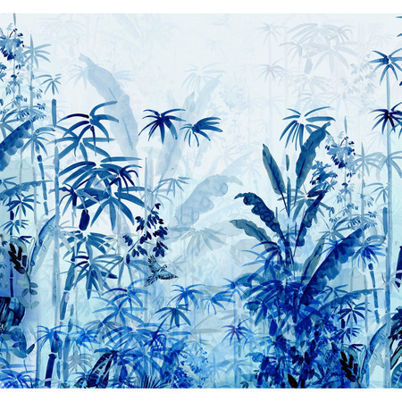 Blue Jungle - fototapet - 2,8x3 m - fra Tapetcompagniet