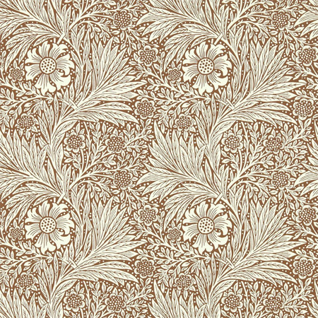 Marigold Brun - tapet - 10,05x0,52 m - fra Morris & Co.