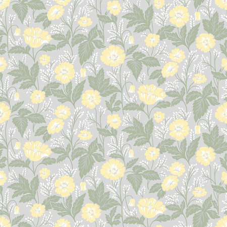 Yellow fun flowers - tapet - 10,05x0,53 m - fra Tapetcompagniet