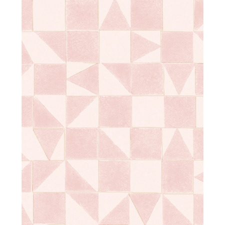 Geometri pink - tapet - 10,x0,52 m - fra Eijffinger