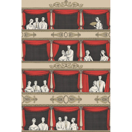 Teatro rød - tapet - 10.05x0.685 m - fra Cole & Son