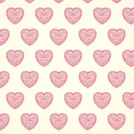 Sweet Hearts pink - tapet - 10.05x0.52m - fra Harlequin