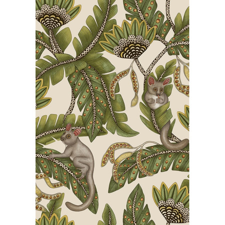 Bush Baby creme - tapet - 10.00x0.52m - fra Cole & Son