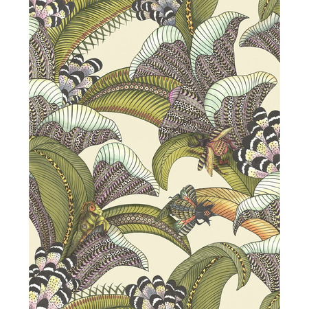 Hoopoe Leaves creme - tapet - 10.00x0.52m - fra Cole & Son