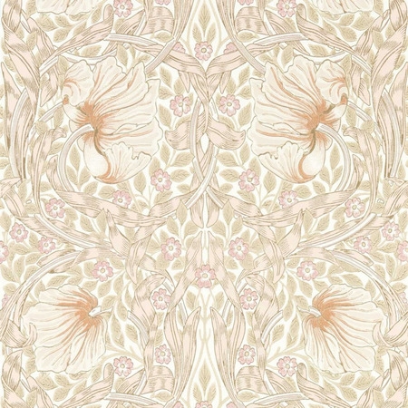 Pimpernel pink - tapet - 10.05x0.52m - fra Morris & Co.