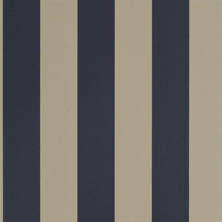 Spalding Stripe navy/sand - tapet - 10x0.52m - fra Ralph Lauren