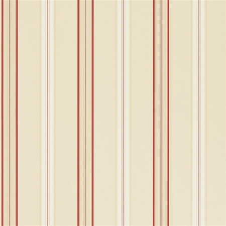 Dunston Stripe vermilion - tapet - 10x0.52m - fra Ralph Lauren