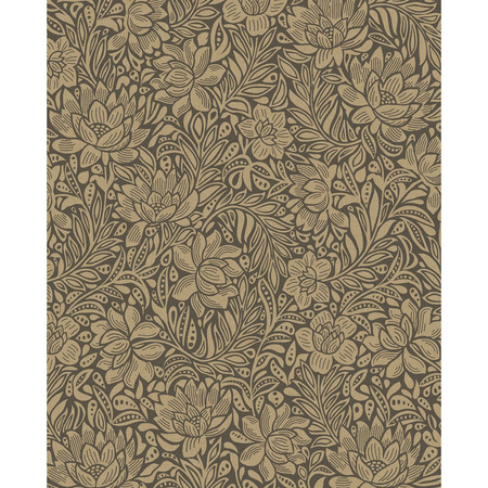 Posy 316022 brun/taupe/beige - tapet - 10x0.52m - fra Eijffinger