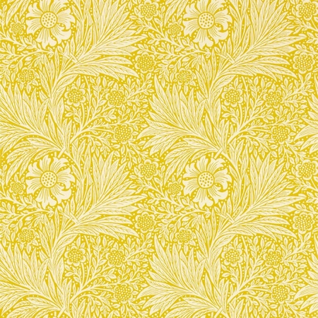 Marigold gul - tapet - 10.05x0.52m - fra Morris & Co.