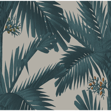 Palm Springs teal - tapet - 10x0.50m - fra Rebel Walls