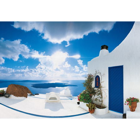 269 Santorini Sunset - Fototapet - Fra Wizard and Genius