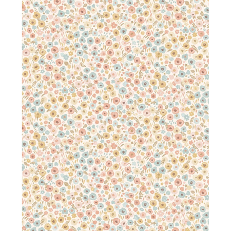 Explore blomster multifarvet pastel 323060 - tapet - 10x0.52m - fra Eijffinger