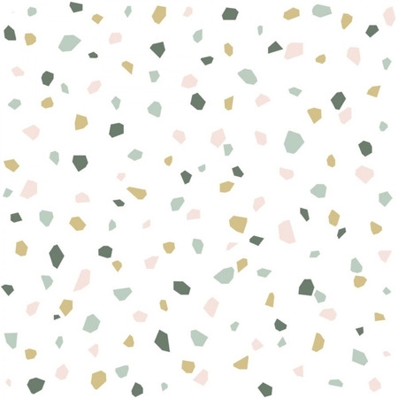 Terrazzo hvid 139033 - tapet - 10,05x0,53 m - fra ESTA HOME