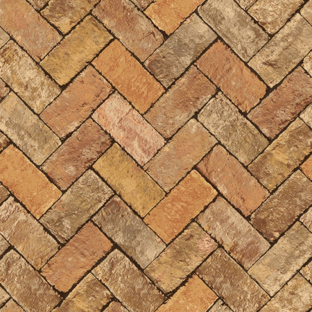 Herringbone Brick orange - tapet - 10.00x0.53m - fra GALERIE