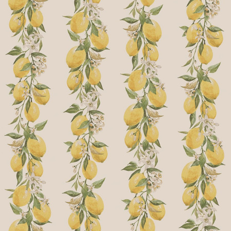 Lemon Stripe beige - tapet - 10.00x0.53m - fra GALERIE