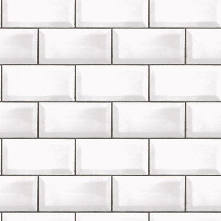 Metro Tile hvid - tapet - 10.00x0.53m - fra GALERIE