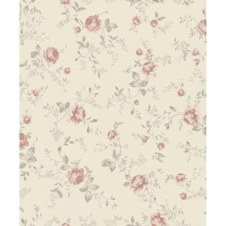 Rose Garden beige - tapet - 10.05x0.53 - fra Borås