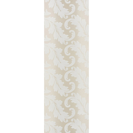 Blomster beige og hvid velour - tapet - 10x0,52 m - fra Designers Guild