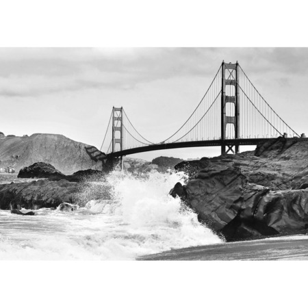 Golden gate bridge - fototapet - 254x366 cm - fra Wizard and Genius