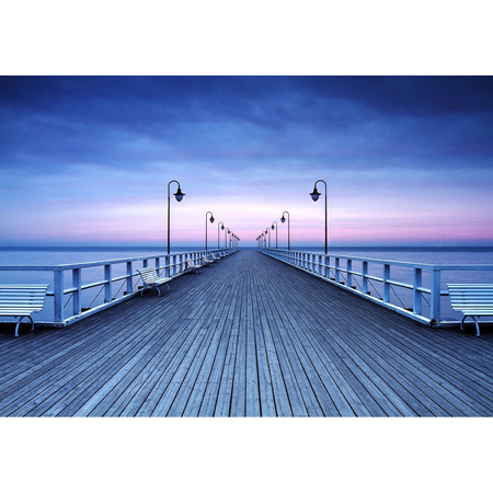 Pier at the seaside - fototapet - 254x366 cm - fra Wizard and Genius