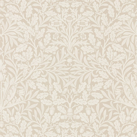 Pure blomst beige/hvid - tapet - 10x0,686 m - fra Morris & Co.