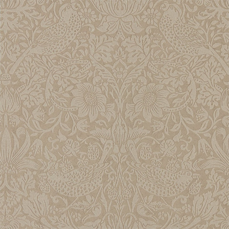 Pure brun - tapet - 10x0,52 m - fra Morris & Co.