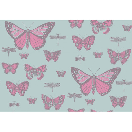 Whimsical butterfly rosa - tapet - 10x0,52 m - fra Cole & Son