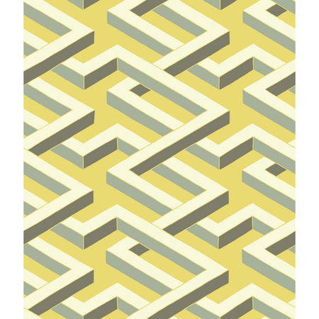 Geometric II yellow - tapet - 10x0,52 m - fra Cole & Son