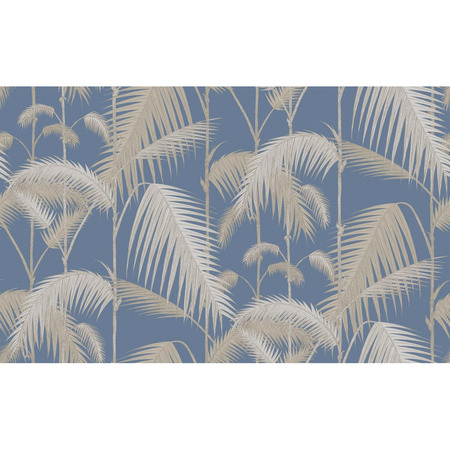 Palm Jungle blue/silver - tapet - 10x0,52 m - fra Cole & Son