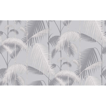 Palm Jungle grey/silver - tapet - 10x0,52 m - fra Cole & Son