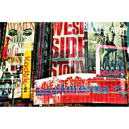 Times Square Neon Stories - fototapet - 115x175 cm - fra Wizard and Genius