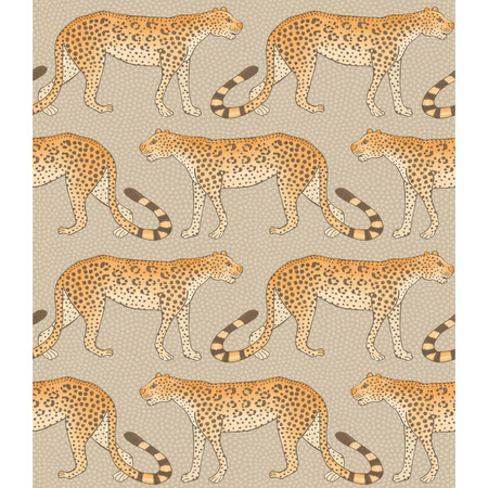 Ardmore Leopard Walk orange - tapet - 10x0,52 m - fra Cole & Son