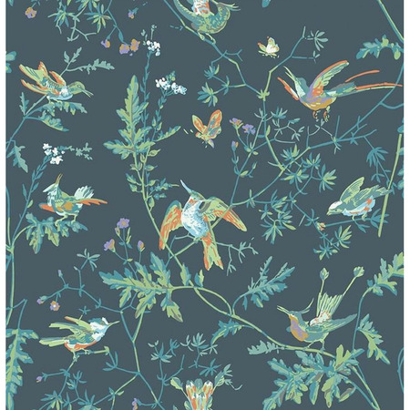 Hummingbird blå - tapet - 10x0,52 m - fra Cole & Son