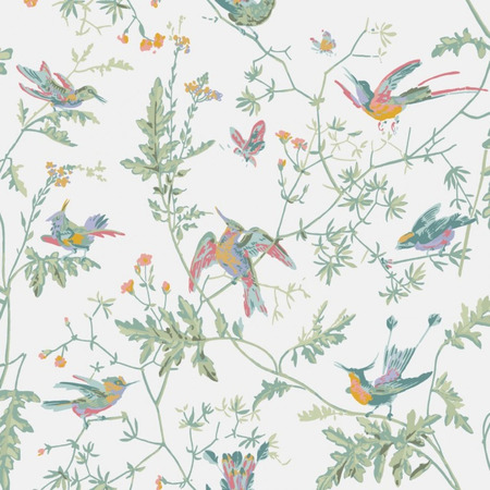 Hummingbird grøn - tapet - 10x0,52 m - fra Cole & Son