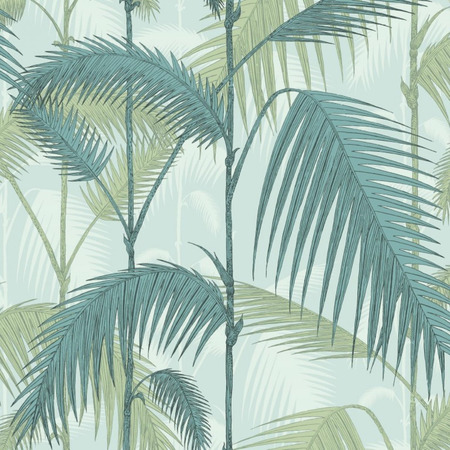 Palm Jungle blue - tapet - 10x0,52 m - fra Cole & Son