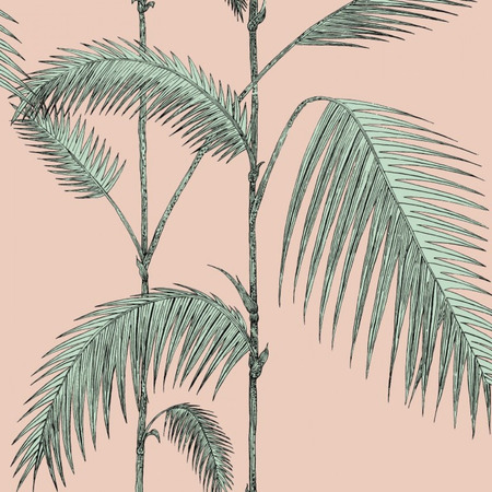 Palm Leaves pink - tapet - 10,05x0,52 m - fra Cole & Son