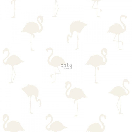 Little Bandits flamingo beige - tapet - 10,05x0,53 m - fra ESTA HOME