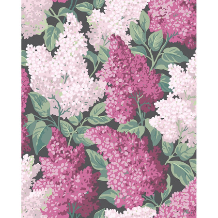 Lilac rosa blomstret - tapet - 10x0,52 m - fra Cole & Son