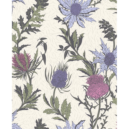 Thistle lilla - tapet - 10x0,52 m - fra Cole & Son