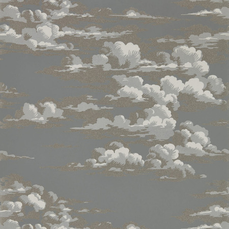 Silvi Clouds taupe grey - tapet - 10x0,686 m - fra Sanderson