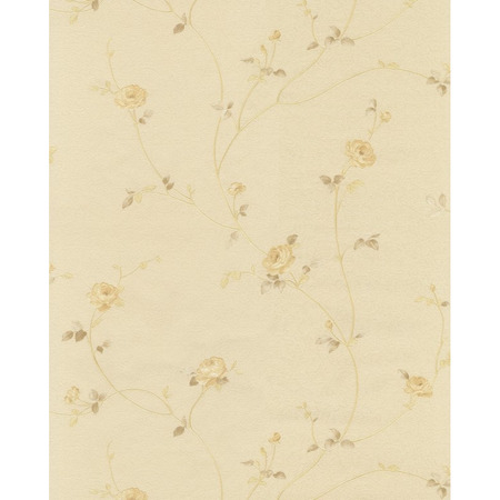 Roser beige - tapet - 10,05x0,53 m - fra Tapetcompagniet